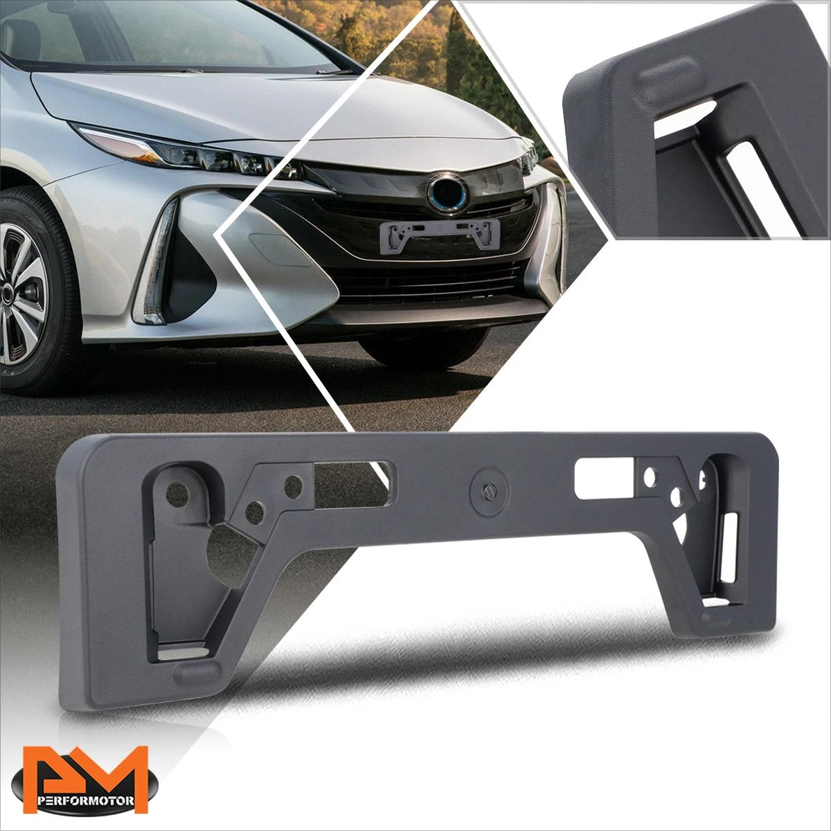 Front Bumper License Plate Mounting Bracket for Toyota Prius Prime (2017–2021)