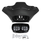 LED Headlight for Harley Touring FLTR (1998–2013) - Matt Black Inner Outer Fairing