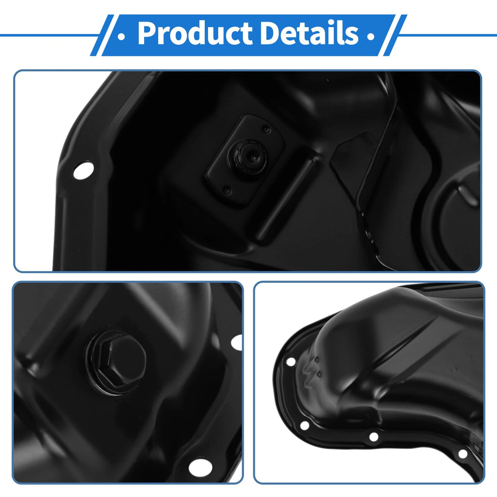 1 Pc Engine Oil Pan No.1210231101 for Toyota Highlander (2017–2019) Steel Black