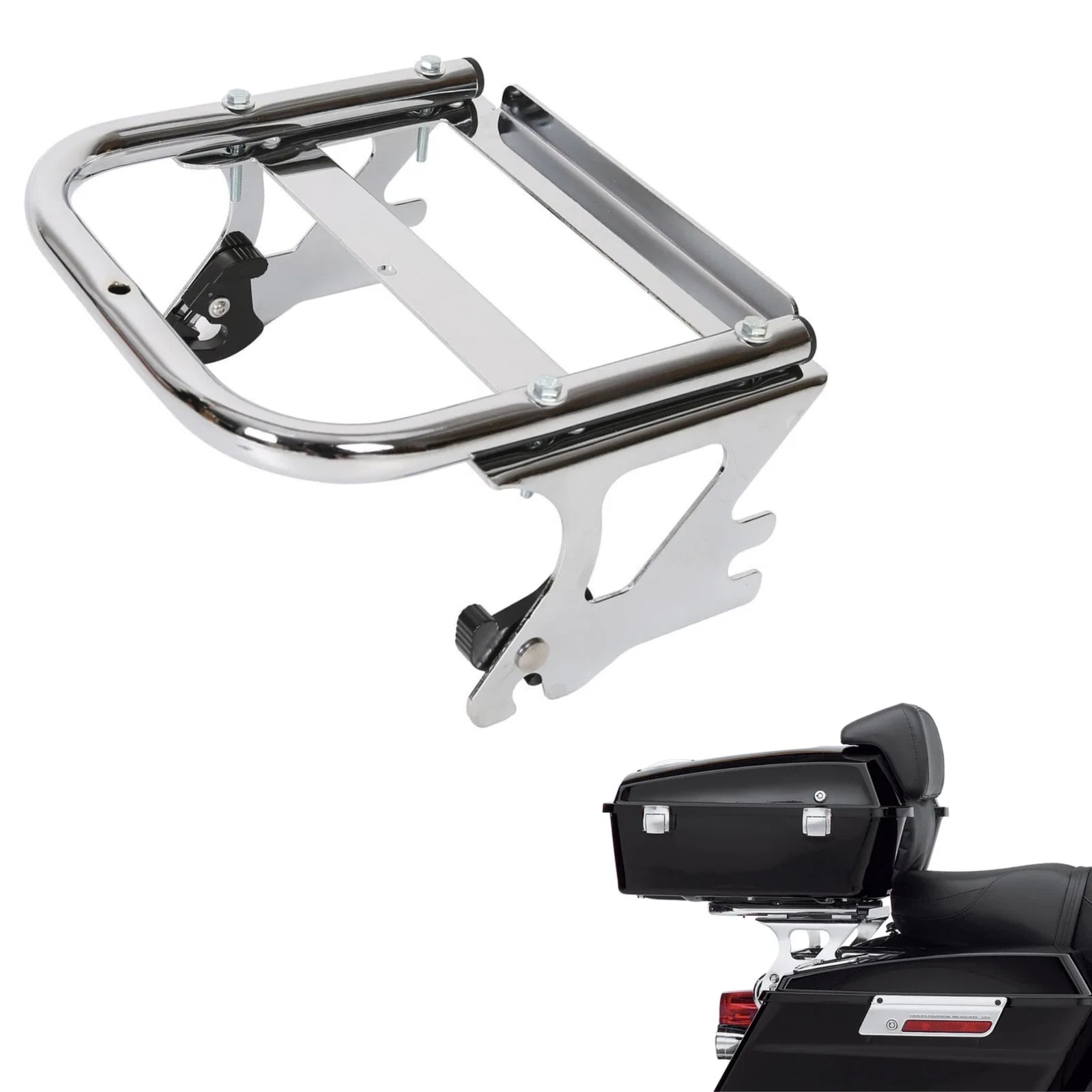 Detachable Luggage Rack for Harley Road Glide (1997–2008)