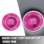 Push Start Stop Button Cover Trim Kit for Dodge Charger Challenger (2015-2023)