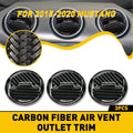 9Pcs Carbon Fiber Air Vent Outlet Cover Trim for Ford Mustang (2015–2019)