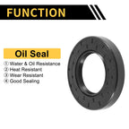 Set of 5 Oil Seal Rotary Shaft Seal NBR Rubber 45x80x12mm Black