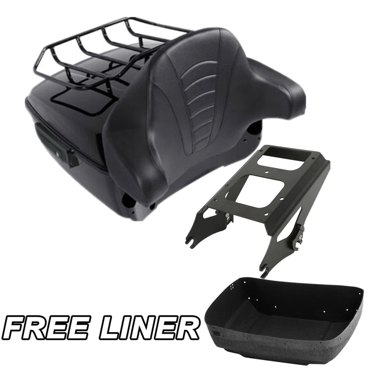 Trunk Pad Mount Rack for Harley Touring Street Road Glide (2009–2013)