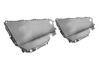 Set of 4 Door Panel Leather Covers for Toyota Camry (2007–2011) Gray