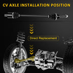Set of 2 CV Axles for Polaris RZR XP 900 (2011–2014)