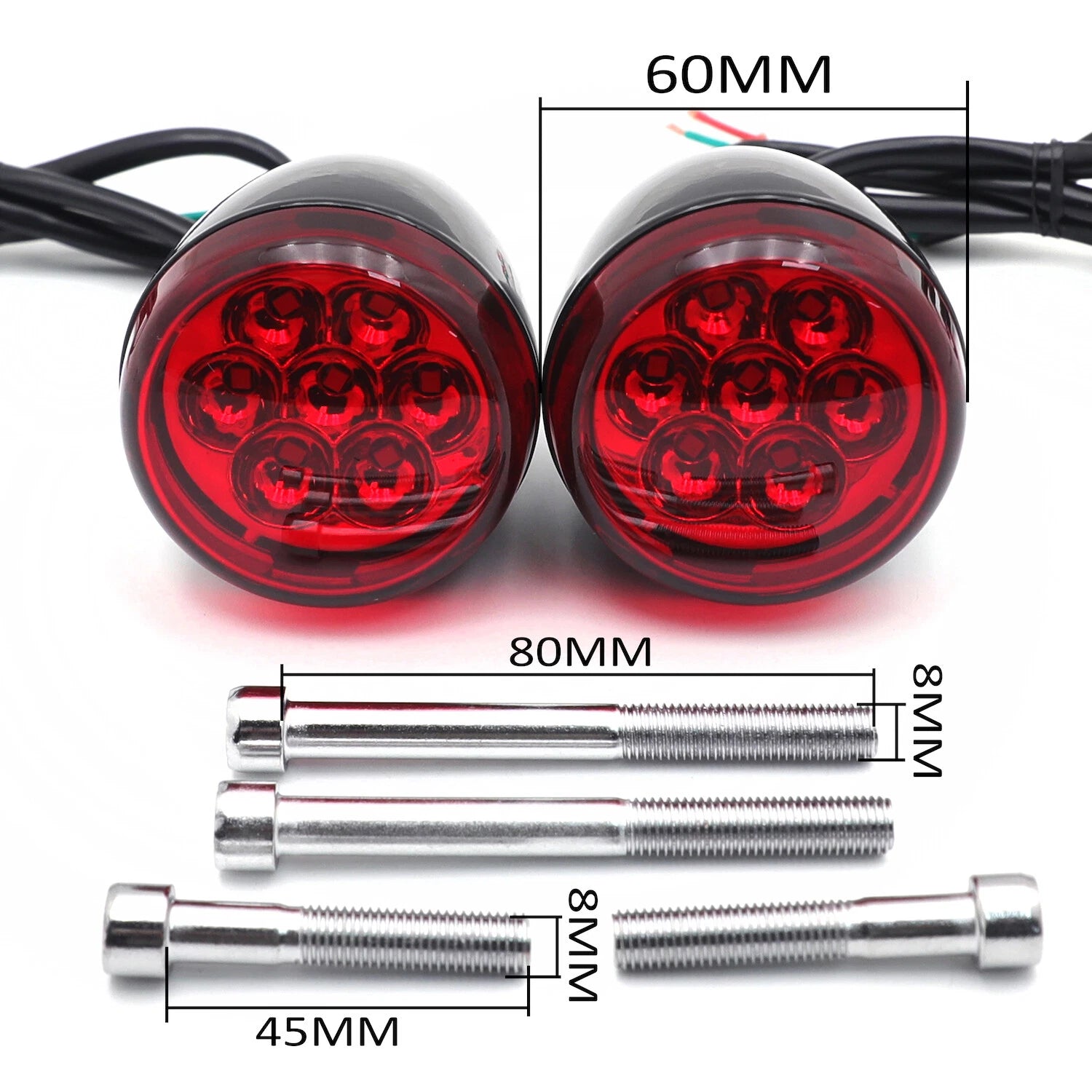 Rear Running Brake Turn Signal Light Indicator for Harley XL883 1200 FXD FXDB