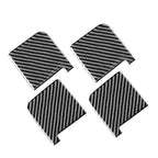 4 x Black Carbon Fiber Door Handle Bowl Covers for Toyota Tundra (2014-2021)