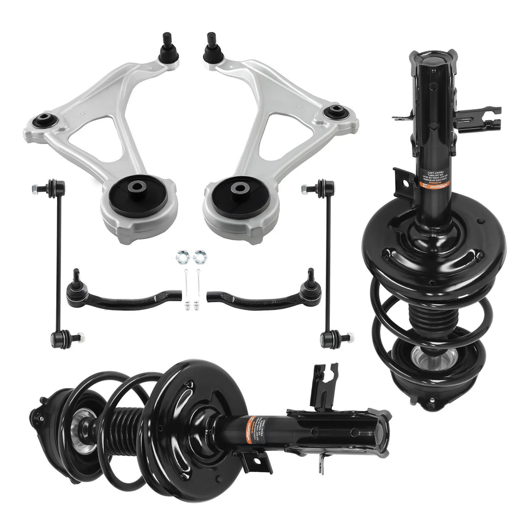 Set of 8 Front Struts + Control Arms for Nissan Altima Sedan (2013–2018)