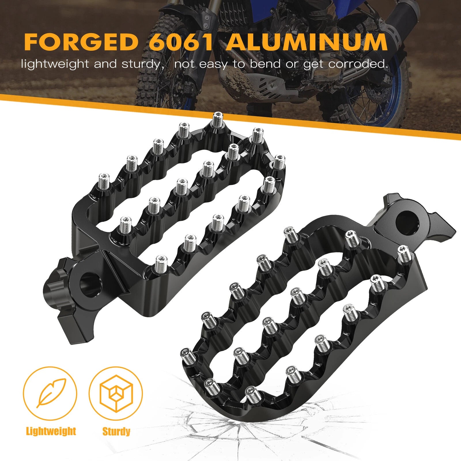Wide Footpegs for Yamaha Tenere 700 XTZ700 (2019–2024)