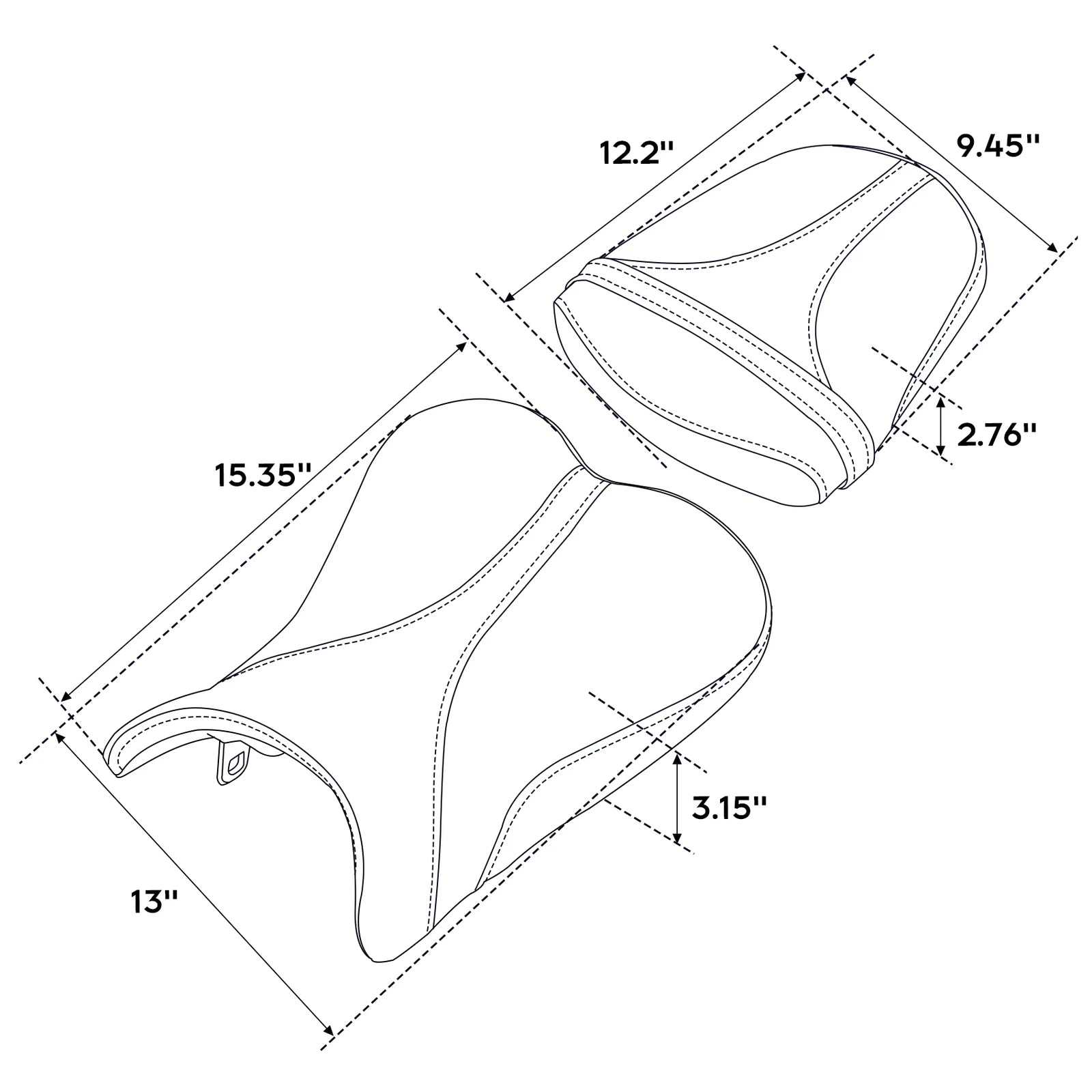 Rider & Passenger Seat for Suzuki GSXR600 GSXR750 (2006–2007)