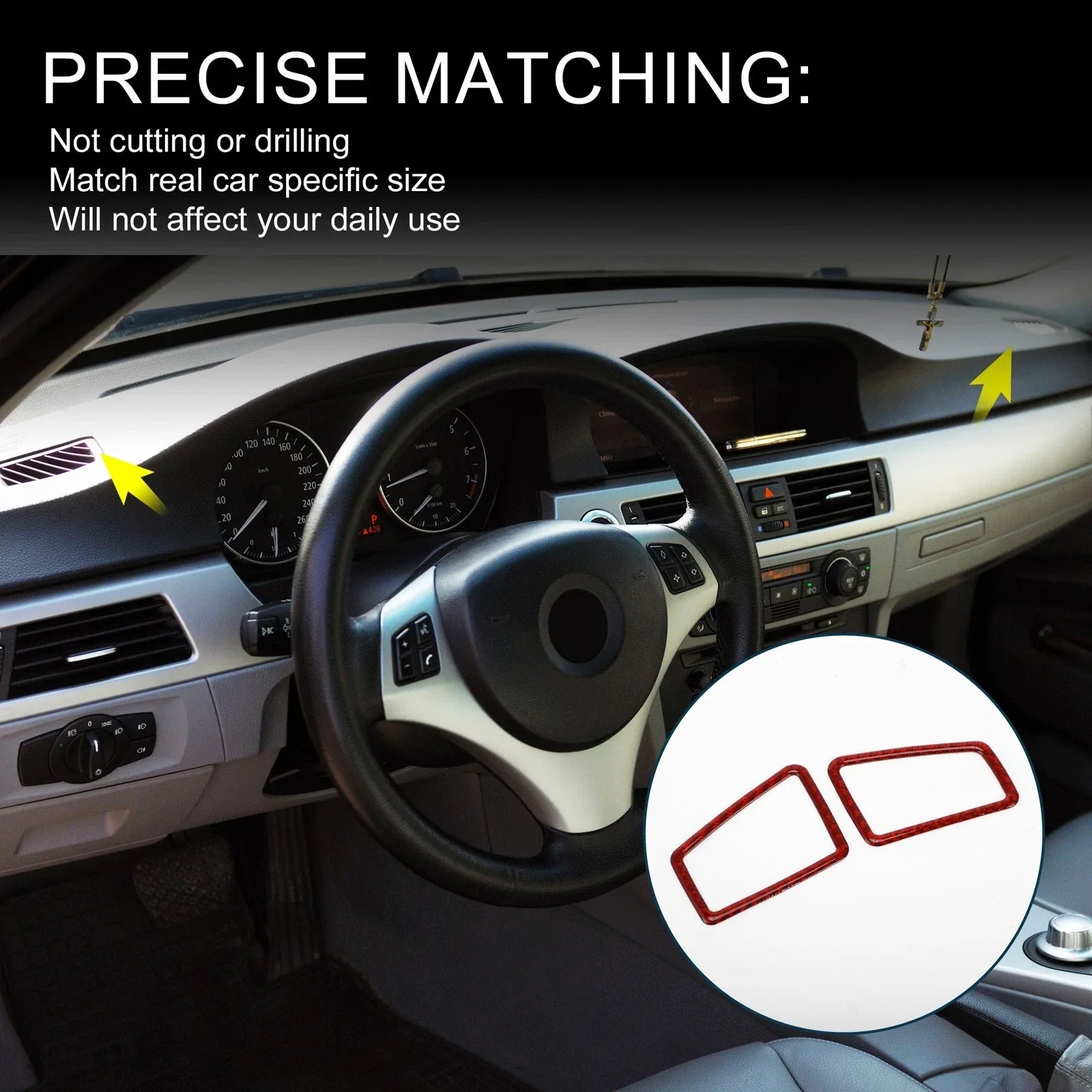 Car Air Vent Cover Sticker for BMW 3 Series (2005 - 2012)