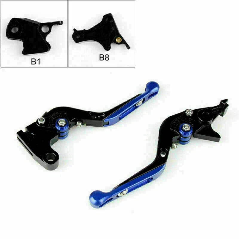 Adjustable Brake Clutch Levers for BMW F800S/R/ST/GS (2006–2017) - Blue T9