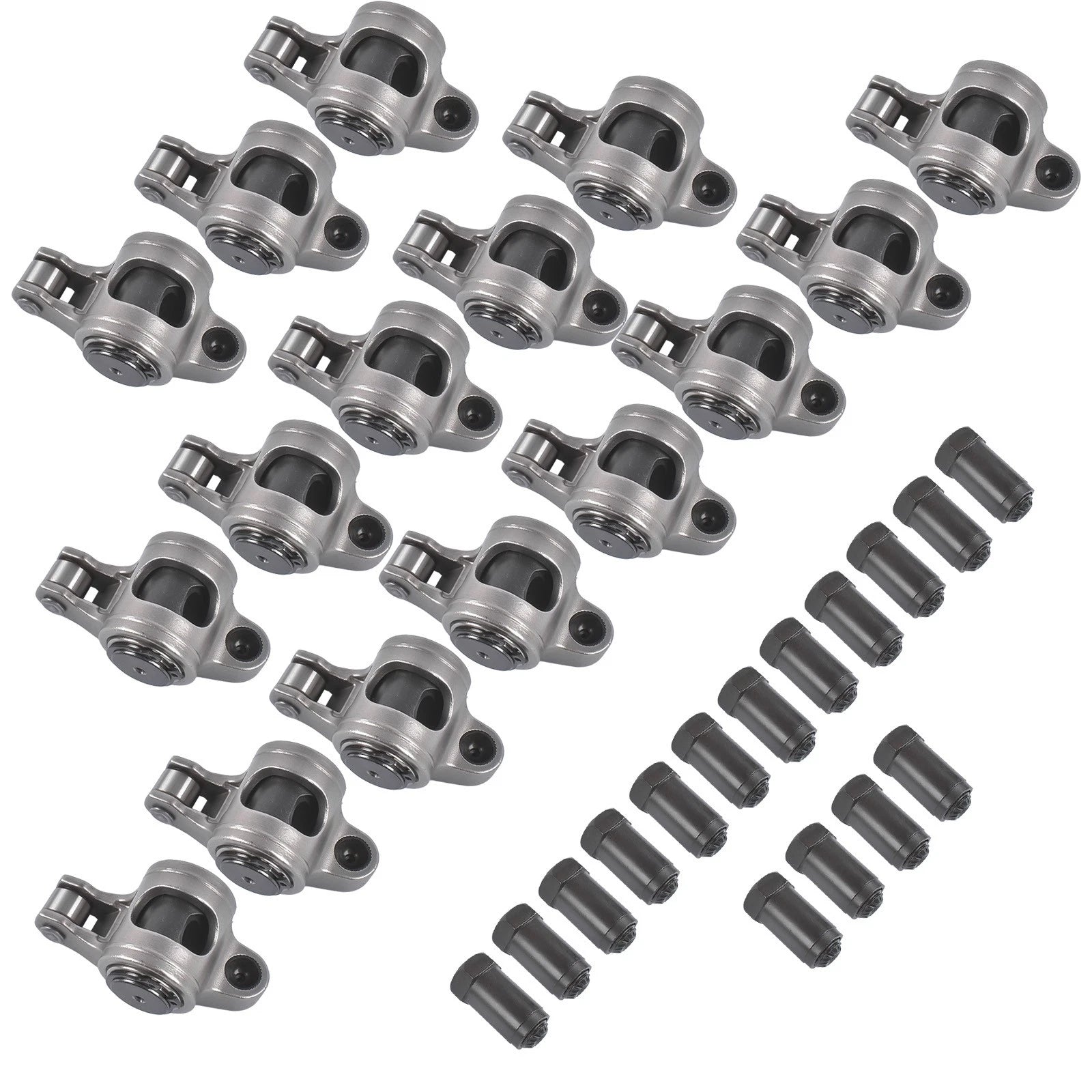 16x Roller Rocker Arm 1.5 Ratio 7/16 in for Small Block Chevy 350 (1969–1995)