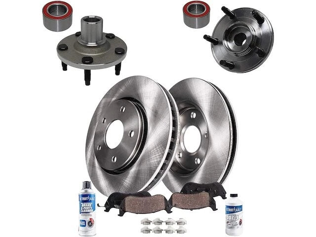 Front Brake Pad, Rotor & Wheel Hub Kit for Mazda Tribute (2001–2006)