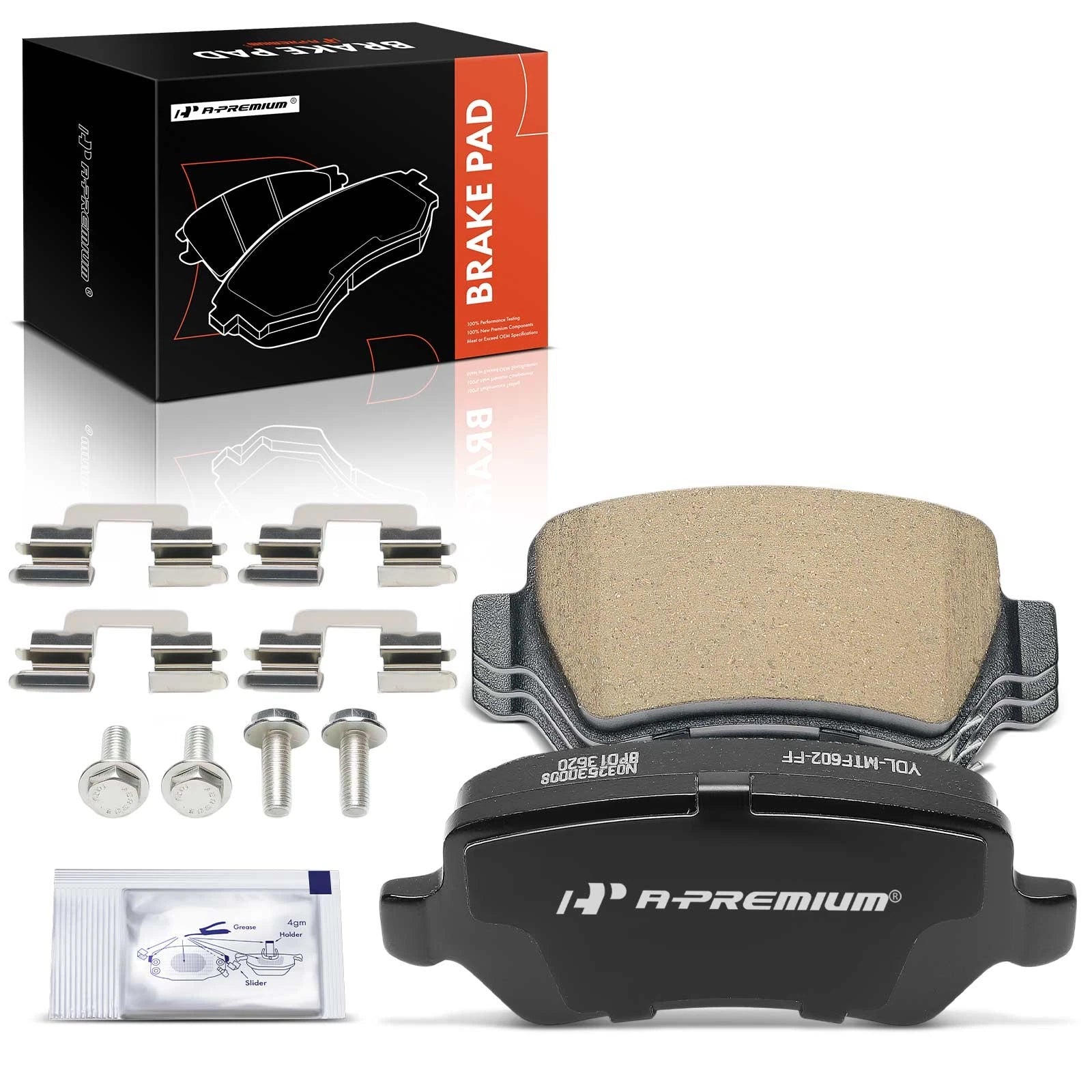 Set of 4 Rear Ceramic Brake Pads for Saturn Astra (2008–2009)
