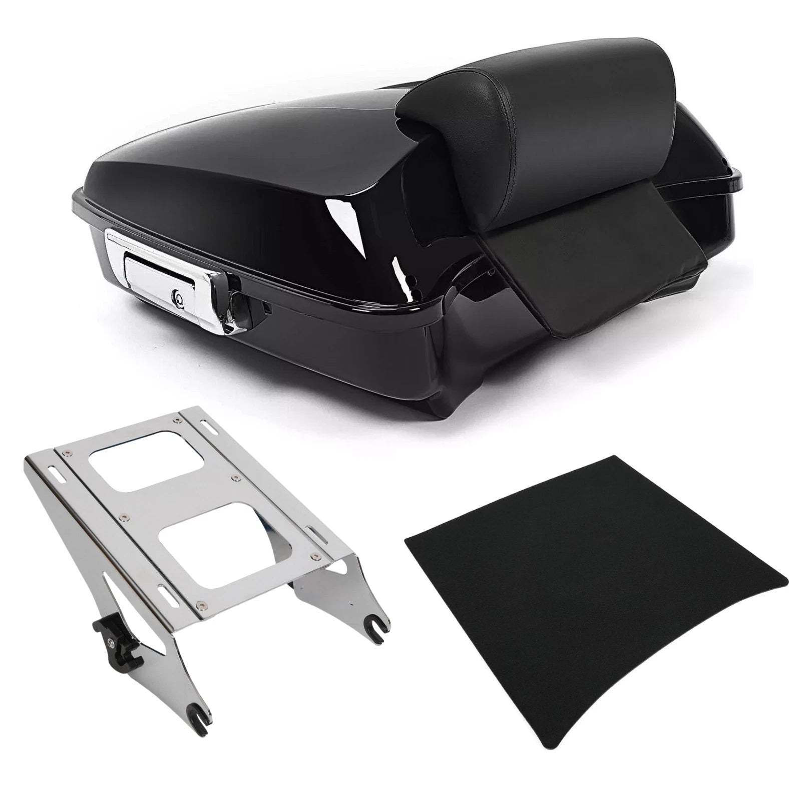Razor Trunk Pack Two Up Rack Backrest for Harley Tour Street Road Glide (2014–2026)