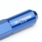 20 PCS M12X1.5 107MM Tall Blue Aluminum Spiked Cap Lug Nuts + Adapter