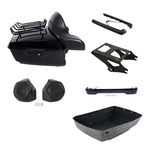 Trunk Backrest Pad Mount Rack Lights Speakers for Harley Touring (2014–2026)