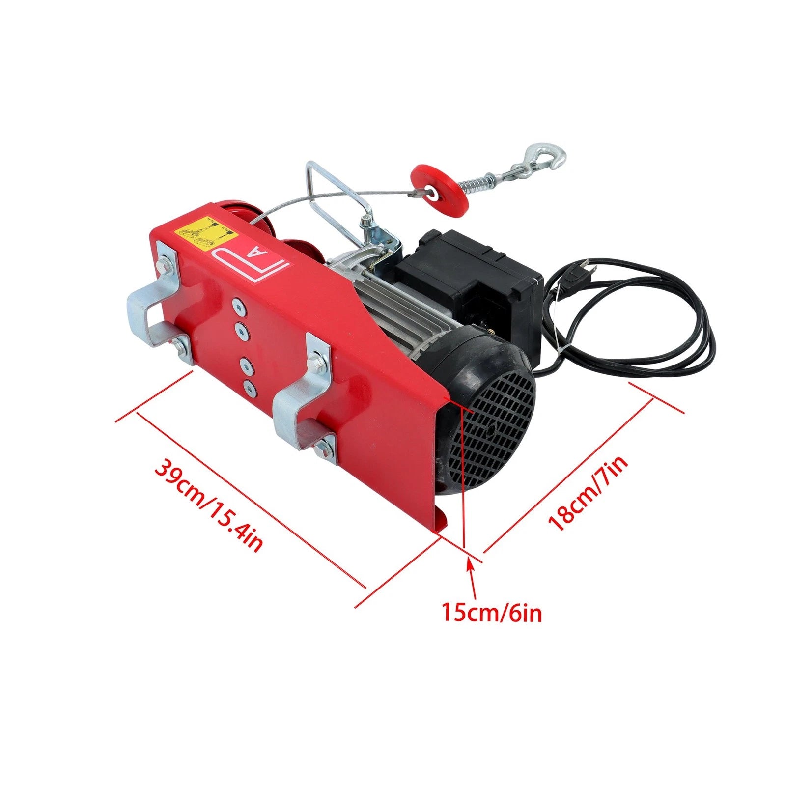 Electric Hoist with Wireless Remote for Automotive Lifts (110V, 880lbs)