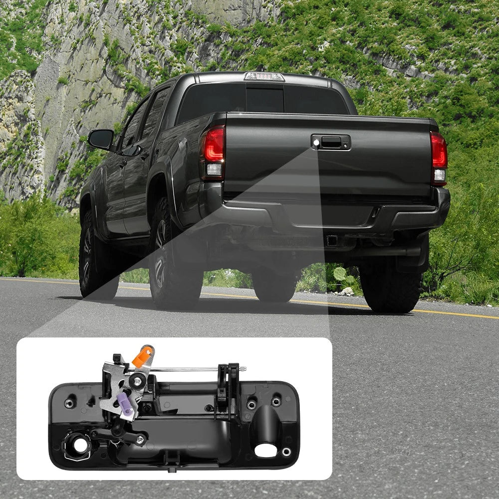 Tailgate Handle for Toyota Tundra (2007-2013) Black Rear Exterior