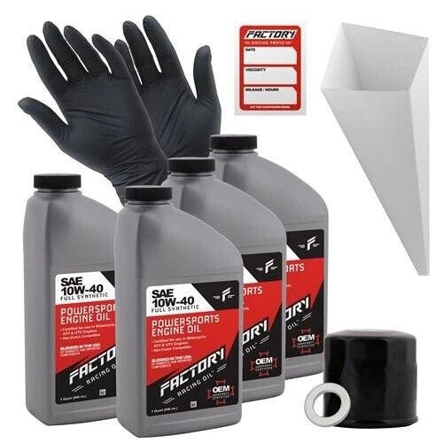 10W-40 Oil Change Kit for Honda CBR600, VFR800, CBR1000RR (2000–2023)
