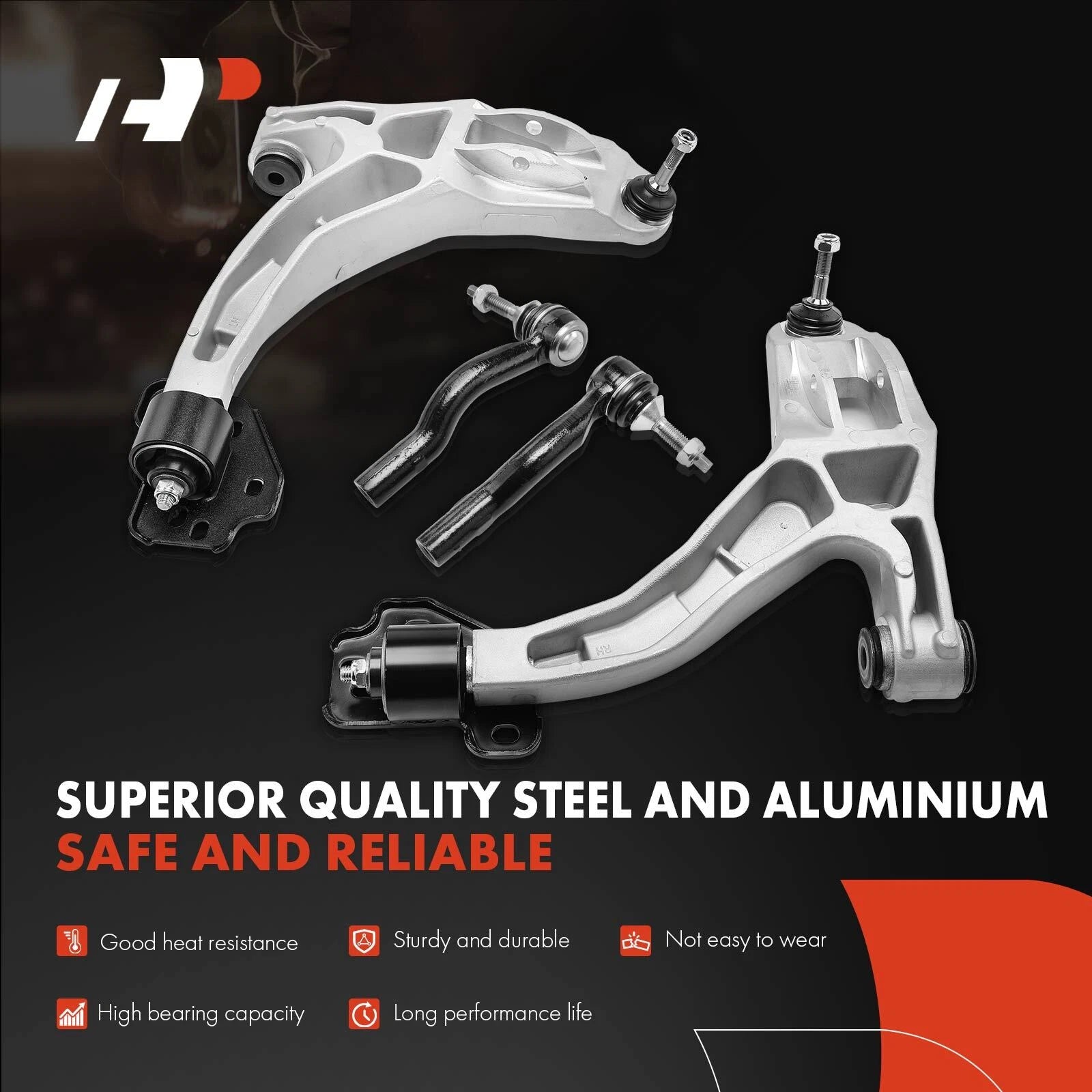 Set of 8 Front Control Arms with Ball Joints for Lincoln Ford