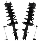 Set of 4 AWD Rear Struts w/ Coil Spring + Sway Bar Links for Toyota Highlander Venza