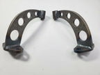 Drilled Headlight Stands Mount Pair for Hot Rods (Custom Steel Frame)