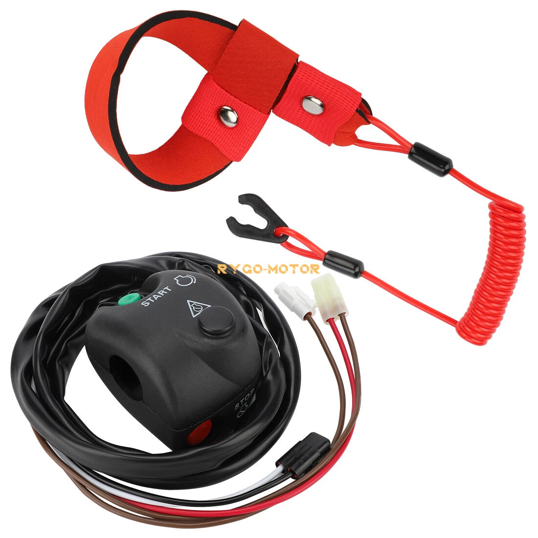Handlebar Start Stop Switch & Lanyard for Yamaha XL1200 WaveRunner (1999–2000)