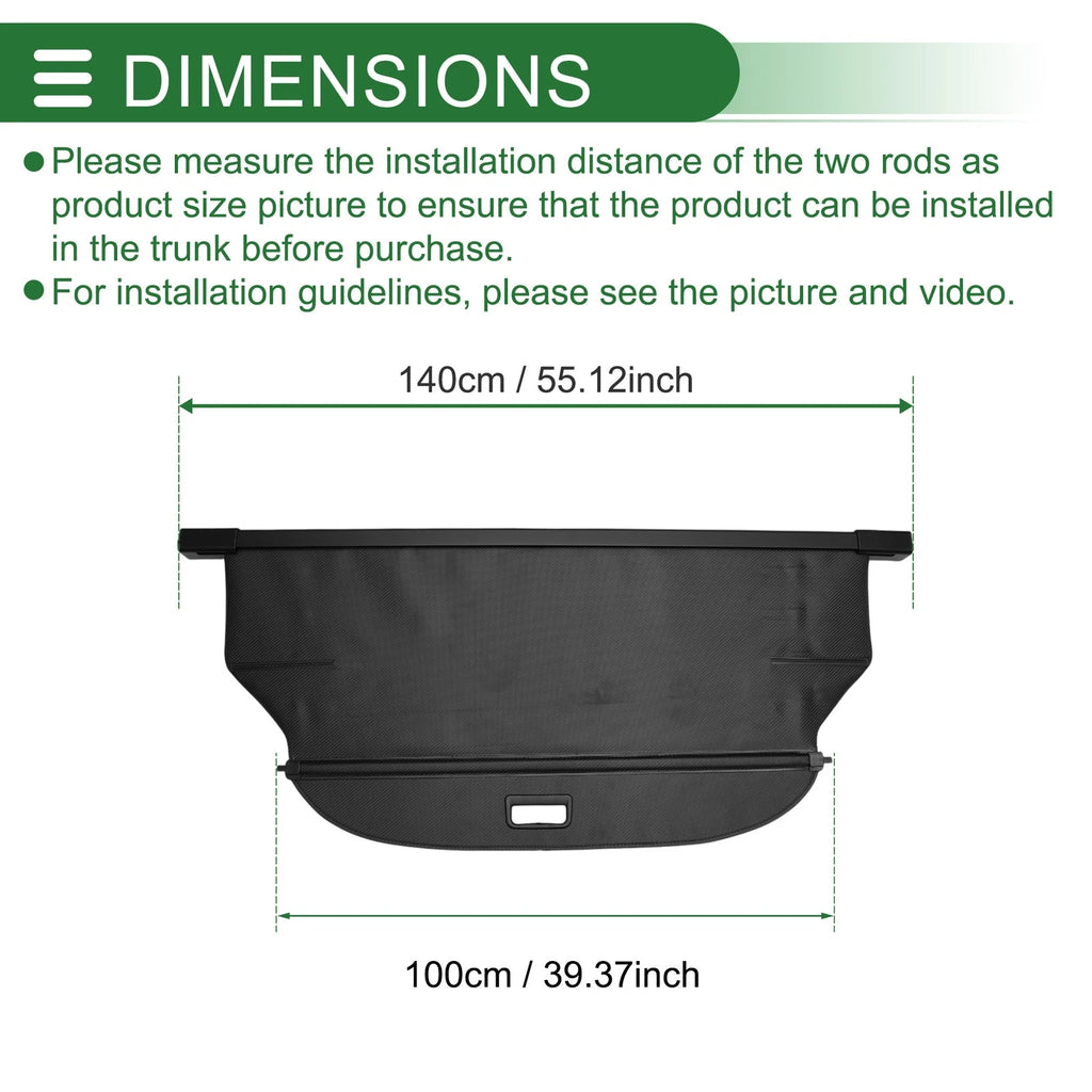 Retractable Cargo Cover for Mitsubishi Pajero Sport (2016–2022)