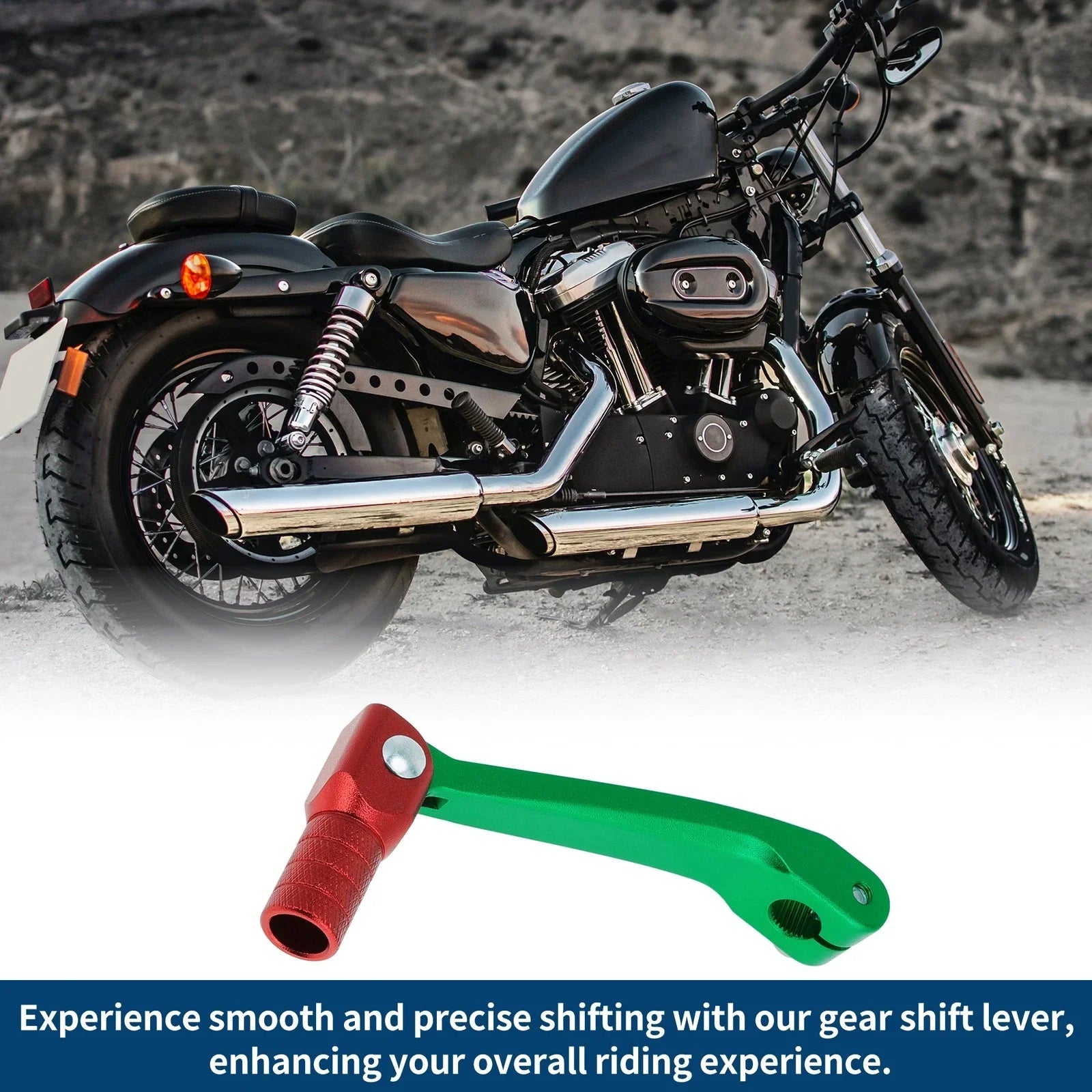 Folding Motorcycle Gear Shifter Lever for Honda CRF150F (2003-2017) Green Red