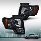 Smoke Lens Black Housing Headlights for Ford F150 (2009–2014)