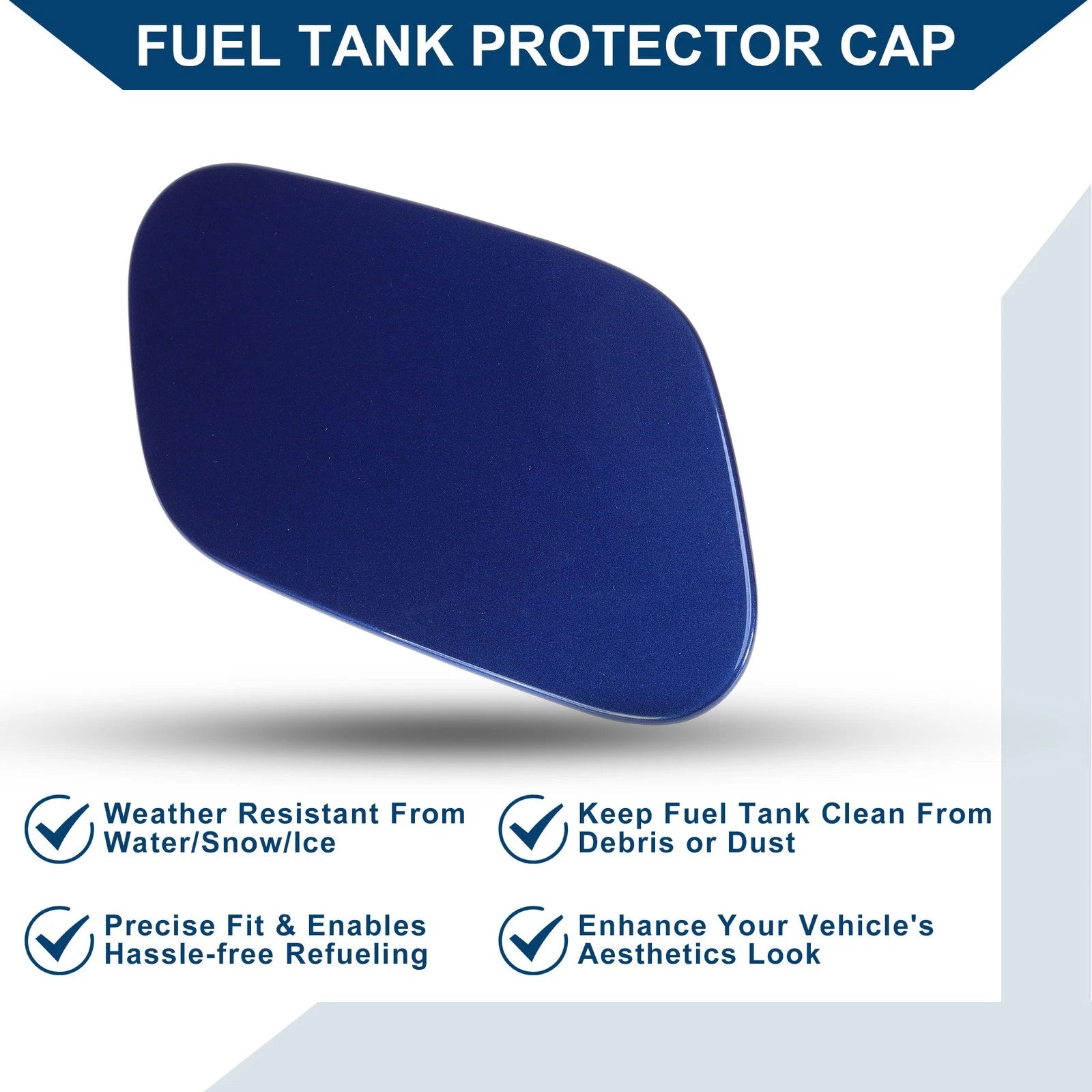 Fuel Tank Door Cap for Volkswagen Golf (2014–2018) - Blue