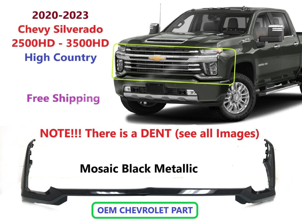 Front Upper Bumper Cover for Chevy Silverado High Country 2500HD 3500HD (2020–2023)