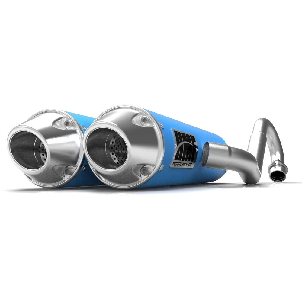 HMF Performance Octane Blue Dual Full System Exhaust for Renegade 1000 (2015–2023)