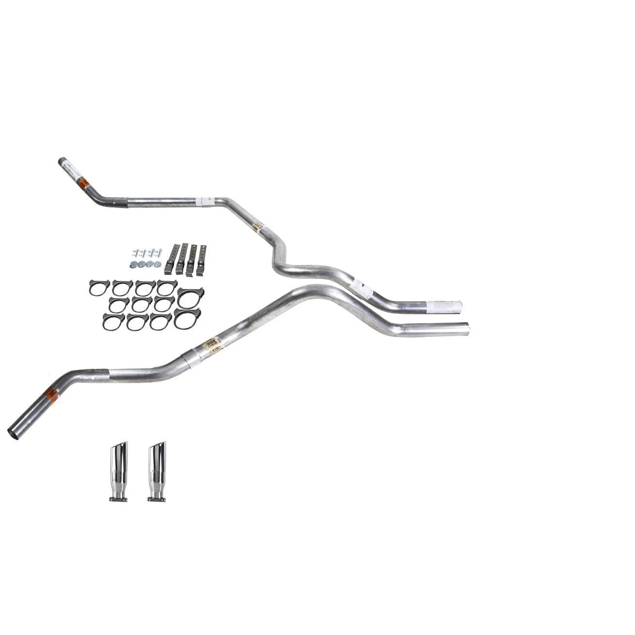 Dual Exhaust Pipe for Silverado 1500 2007–2013 (2.5" No Muffler, RC Tip)