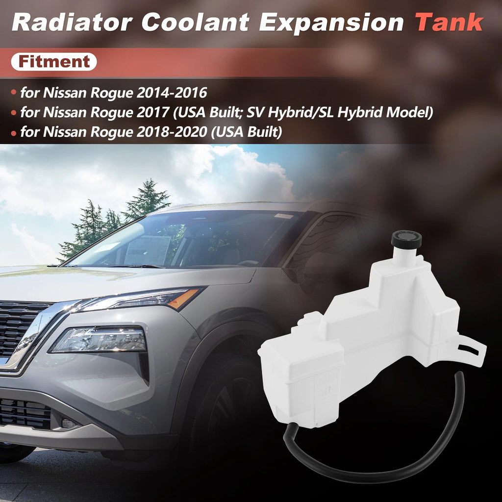 Coolant Expansion Reservoir Tank with Cap for Nissan Rogue (2014–2020) 217104BA0A