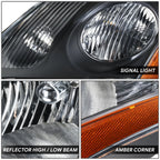 Left Driver Headlight Lamp for Nissan Sentra 2.5L (2007–2009) OE Style