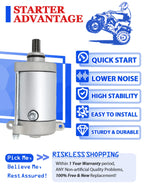 Starter for Yamaha Grizzly 600 YFM600 (1998–2001) with Bendix