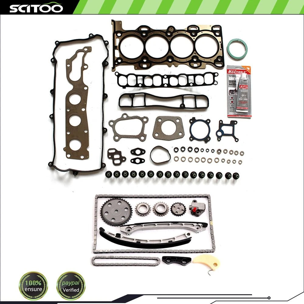 Engine Timing Chain Kit & Head Gasket Set for Mazda 3 6 CX-7 (2004–2012)