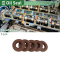 Set of 5 Oil Seals FKM Rubber 20x40x8mm for High Pressure