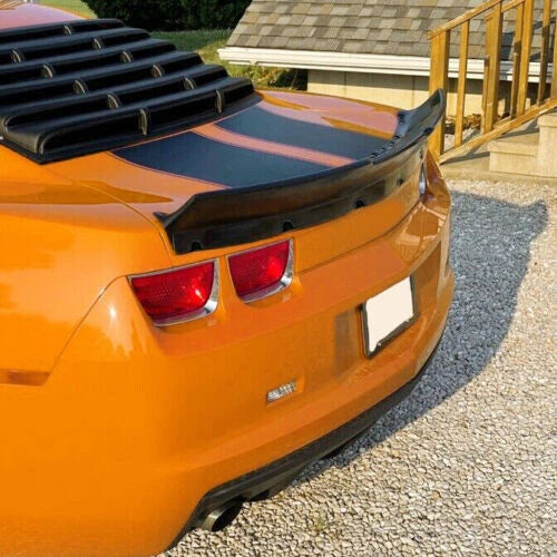 Rear Duckbill Trunk Spoiler for Chevrolet Camaro (2010–2013) Unpainted Black