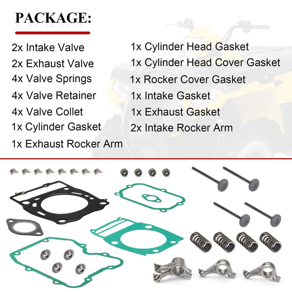 Rocker Arm & Valve Cylinder Head Gasket Kit for Polaris Ranger Magnum (2000–2009)