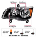 Pair of Headlights for Dodge Grand Caravan Town & Country (2008–2018)