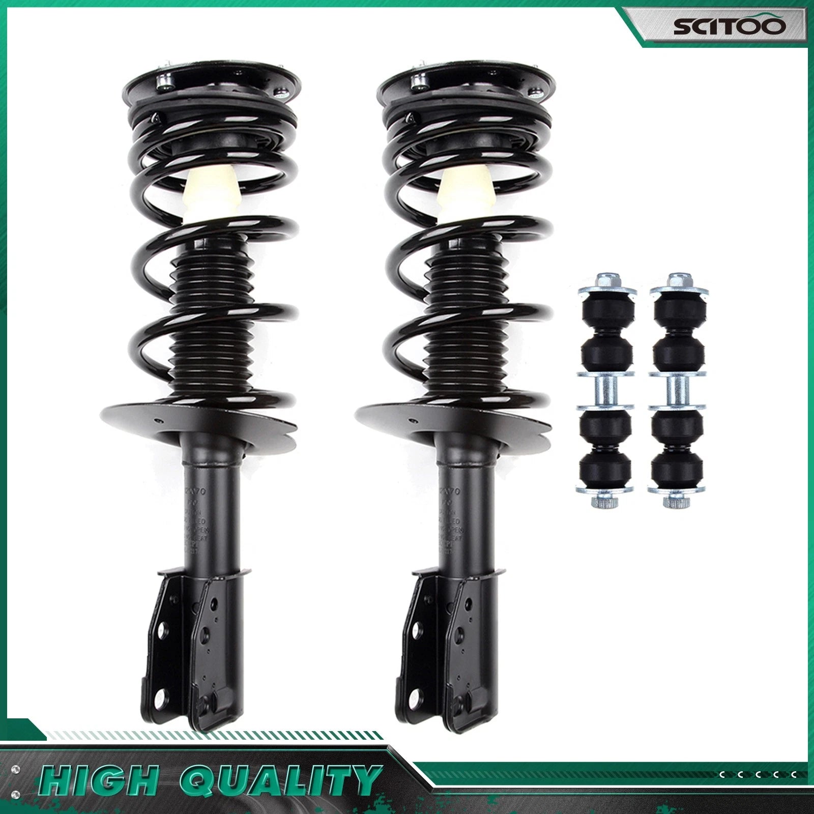 Front Struts & Sway Bar Links for Chevy Cavalier Pontiac Sunfire (1999–2005)