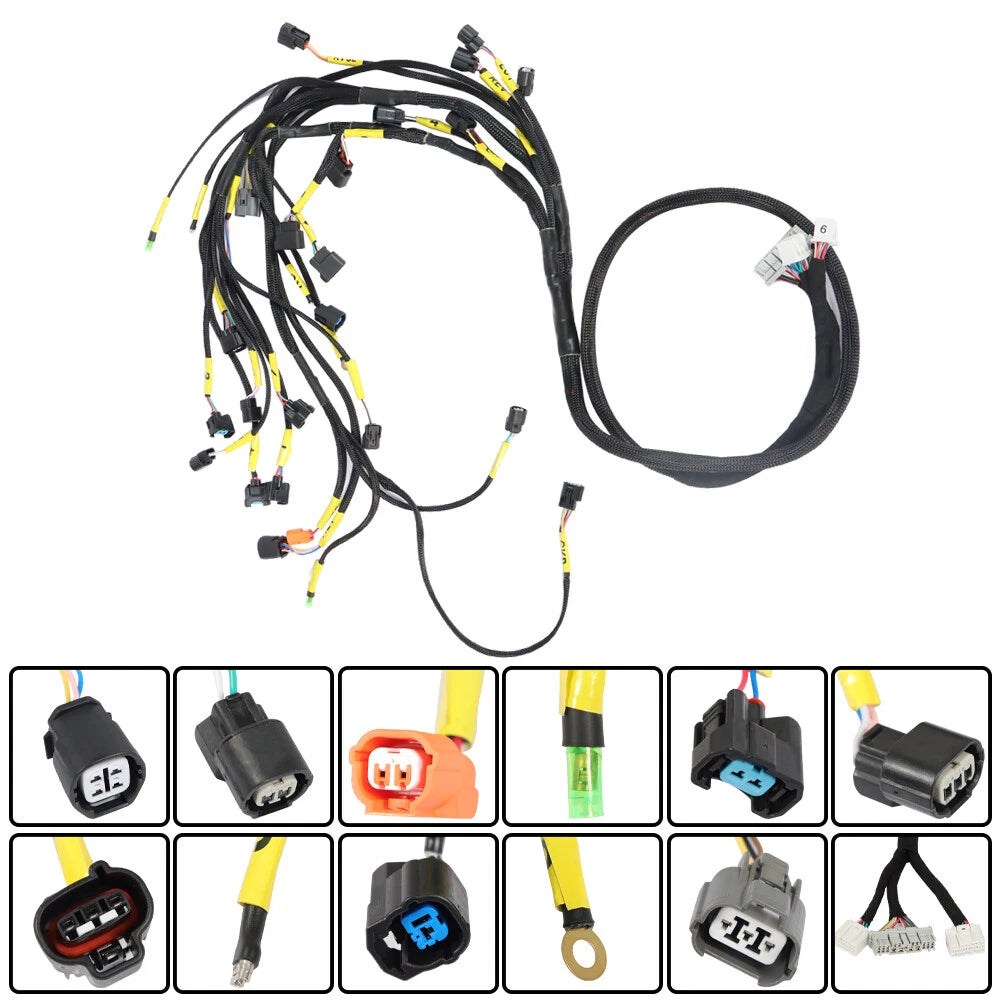 K-Series Tucked Engine Harness for Honda Acura Integra CRX EG EK (1990–2001)