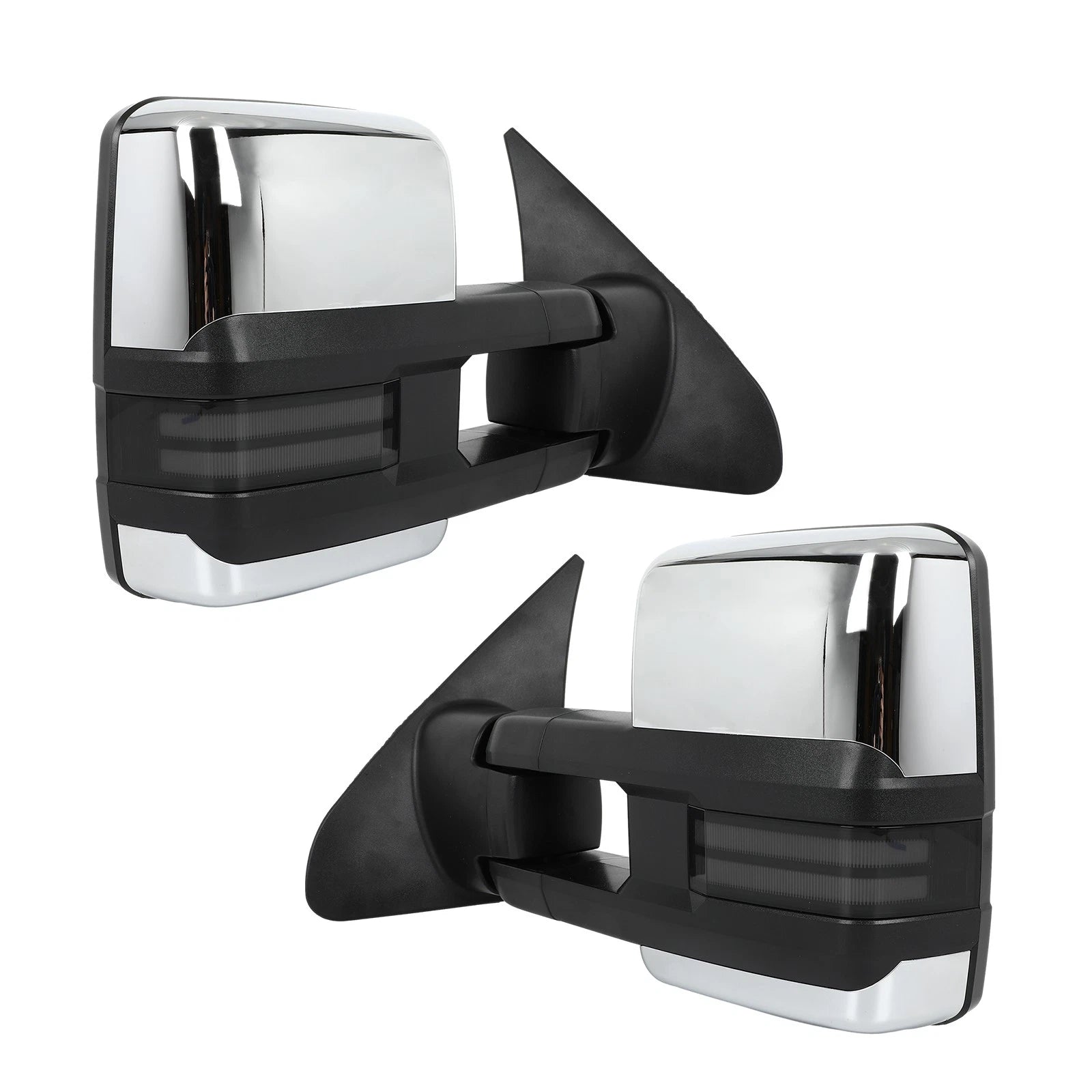 Chrome Power Heated Tow Mirrors with Dynamic Signal Light for Toyota Tundra (2007–2017)