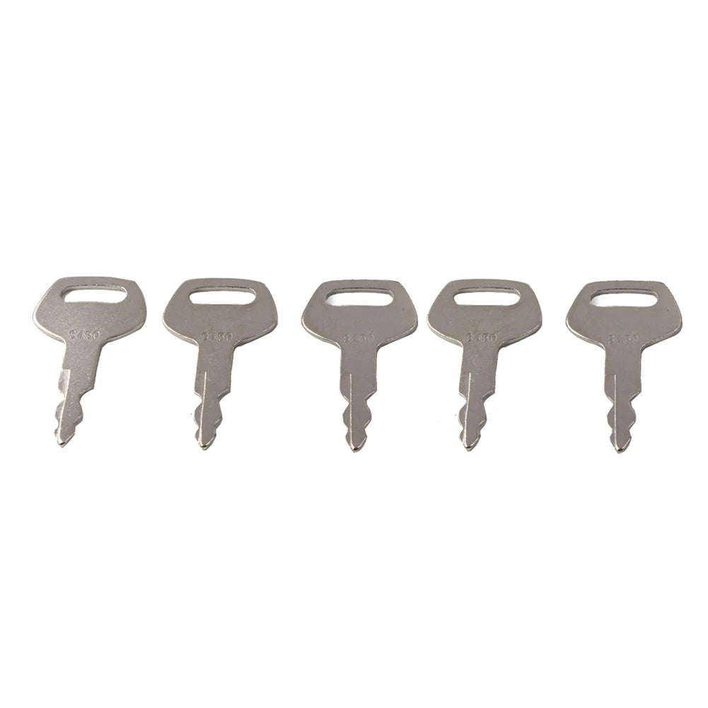 Set of 5 Ignition Keys #S450 for JCB Excavator (KHR20070)