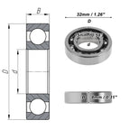 Deep Groove Ball Bearing 15x32x8mm for Various Models (16002)